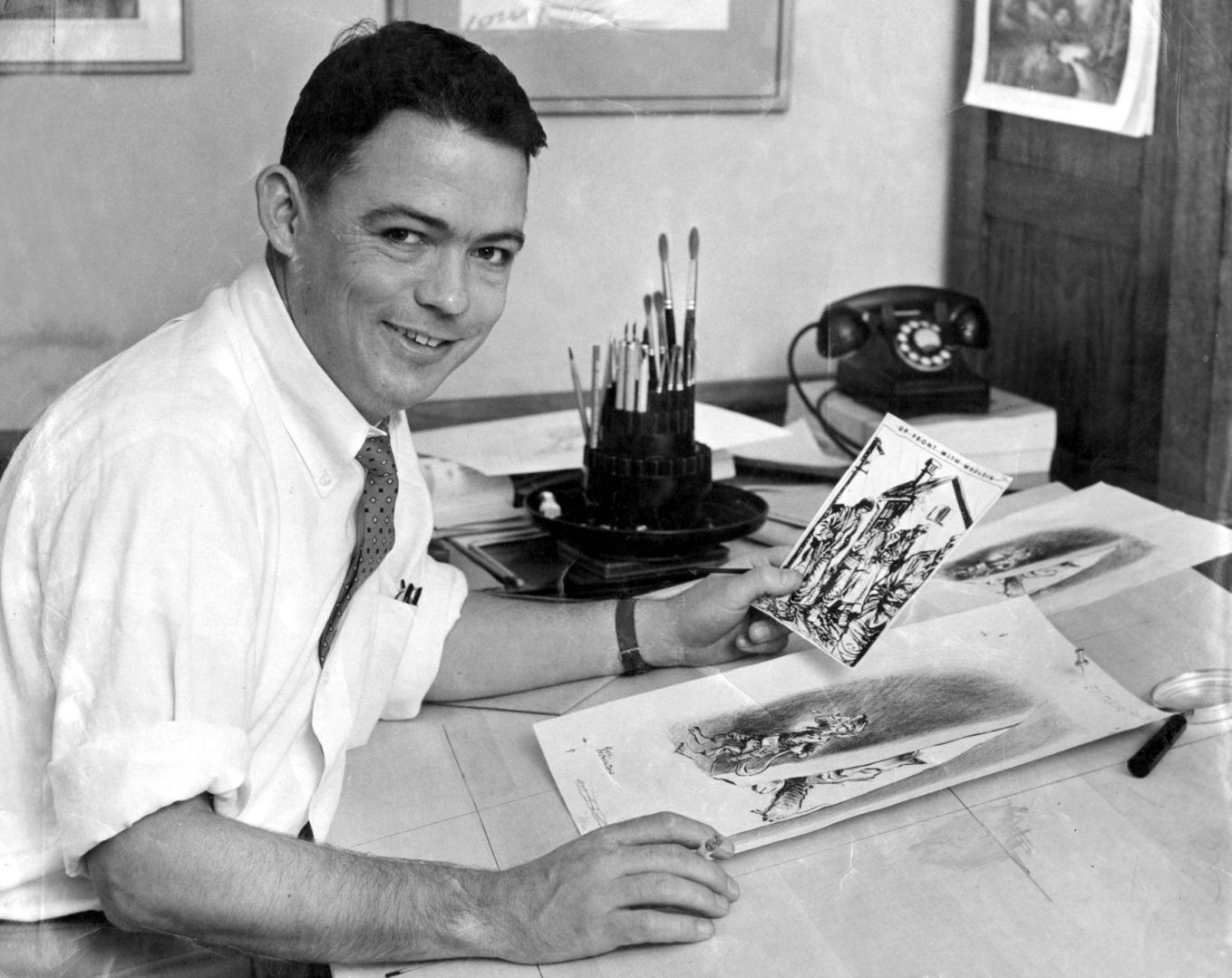 1959, for editorial cartooning